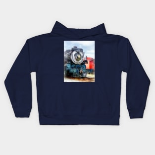 Trains - Locomotive and Caboose Kids Hoodie